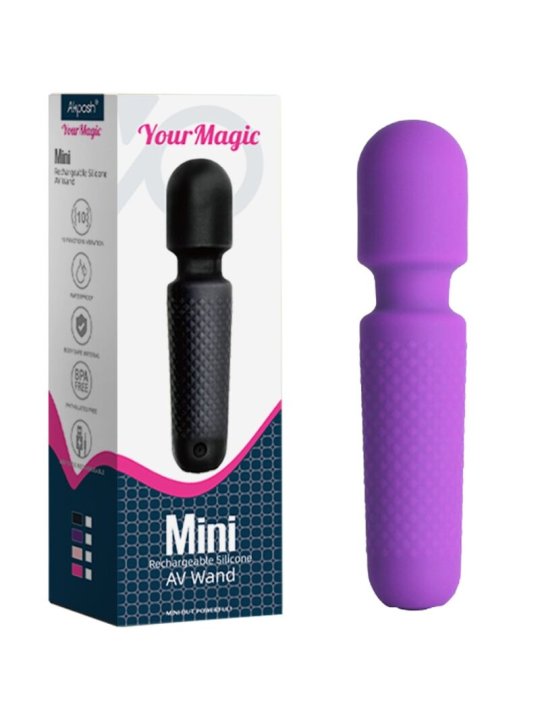 ARMONY YOUR MAGIC MASAJEADOR VIBRADOR RECARGABLE 10 VIBRACIONES SILICONA MORADO