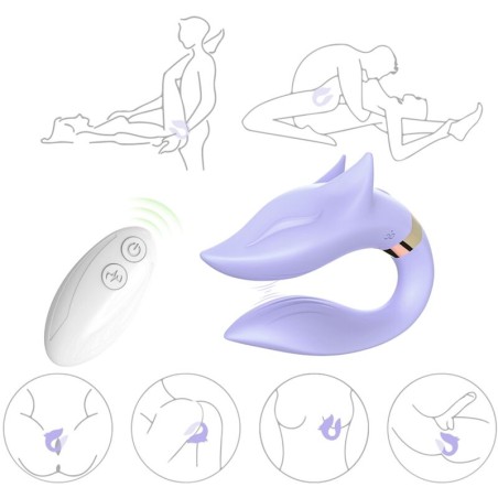 ARMONY FOX VIBRADOR PAREJAS CONTROL REMOTO VIOLETA