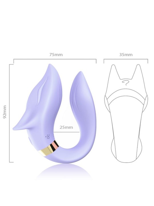 ARMONY FOX VIBRADOR PAREJAS CONTROL REMOTO VIOLETA