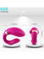 ARMONY CRESCENT VIBRADOR PAREJA CONTROL REMOTO FUCSIA
