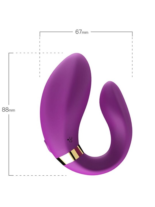 ARMONY CRESCENT VIBRADOR PAREJA CONTROL REMOTO VIOLETA