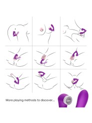 ARMONY SECRETKISS ESTIMULADOR CON LENGUA CLITORIS VIBRADOR CURVO VIOLETA