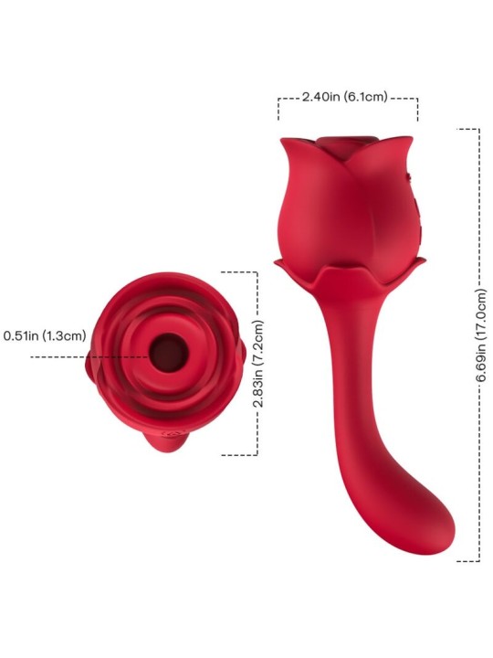 ARMONY ROSELOVER SUCCIONADOR CLITORIS ESTIMULADOR ROJO