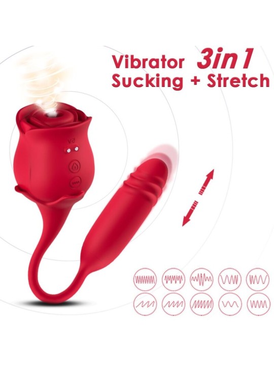 ARMONY ROSEKNIGTH SUCCIONADOR CLITORIS VIBRADOR ROJO