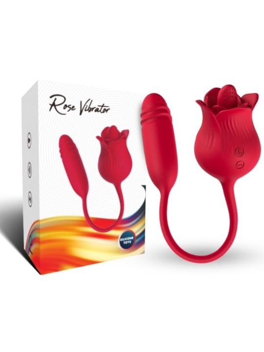 ARMONY ROSELIP ESTIMULADOR CLITORIS CON LENGUA 10 MODOS VIBRADOR ROJO