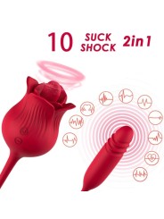 ARMONY ROSELIP ESTIMULADOR CLITORIS CON LENGUA 10 MODOS VIBRADOR ROJO