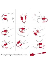 ARMONY ROSELIP ESTIMULADOR CLITORIS CON LENGUA 10 MODOS VIBRADOR ROJO