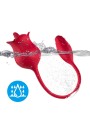 ARMONY ROSA VIBRADOR ESTIMULADOR CLITORIS CON COLA 10 MODOS ROJO