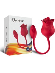 ARMONY ROSA VIBRADOR ESTIMULADOR CLITORIS CON COLA 10 MODOS ROJO