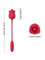 ARMONY ROSA 3 EN 1 ESTIMULADOR SUCCIONADOR Y UPDOWN CON COLA ROJO