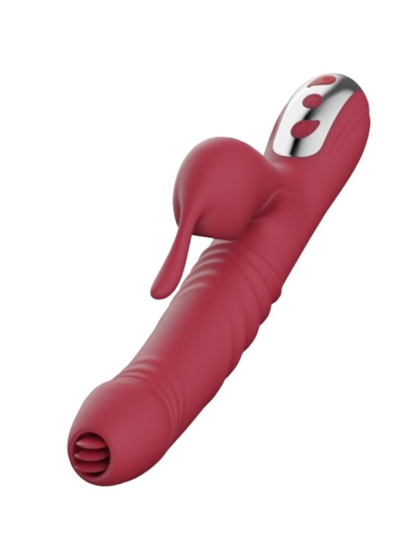 ARMONY SUCK VIBRADOR SUCCIONADOR CON LENGUA ESTIMULADORA BURDEOS