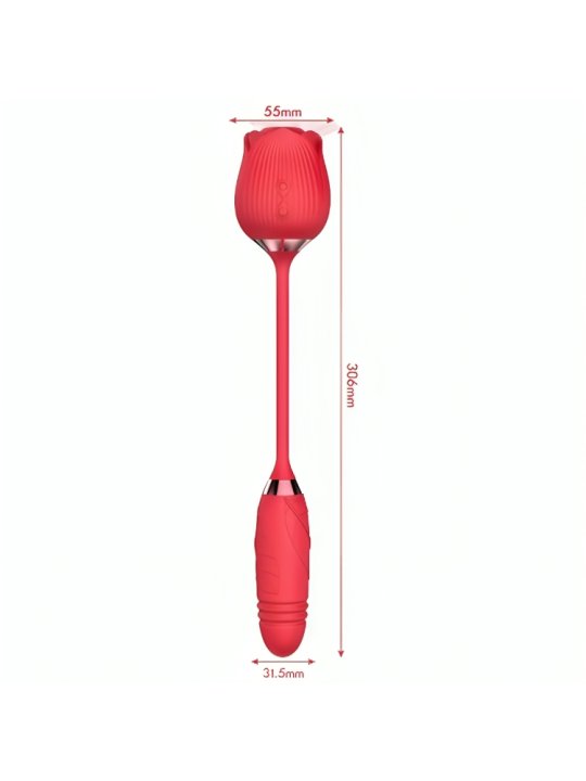 ARMONY DELIGHT FLOWER SUCCIONADOR THRUSTING ROJO