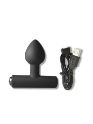 ROCKS OFF NOVA ASTRYX PREMIUM PLUG ANAL RECARGABLE 16 FUNCIONES NEGRO