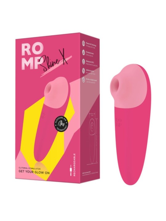 ROMP SHINE X SUCCIONADOR DE CLITORIS 10 NIVELES ROSA