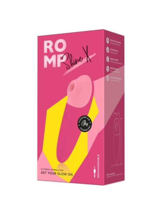 ROMP SHINE X SUCCIONADOR DE CLITORIS 10 NIVELES ROSA