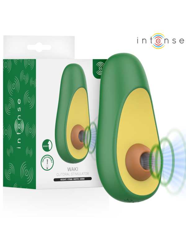 INTENSE WAKI ESTIMULADOR SUCCIONADOR DE CLITORIS AGUACATE