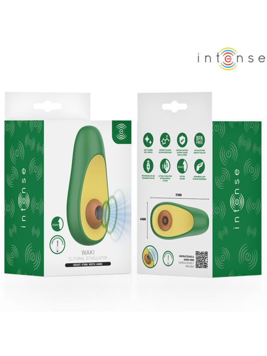INTENSE WAKI ESTIMULADOR SUCCIONADOR DE CLITORIS AGUACATE