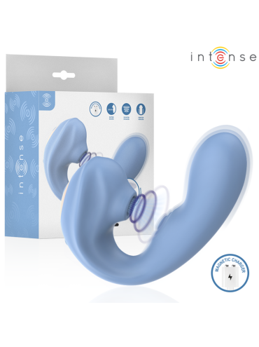 INTENSE GINA ESTIMULADOR DE CLITORIS MULTIFUNCION AZUL