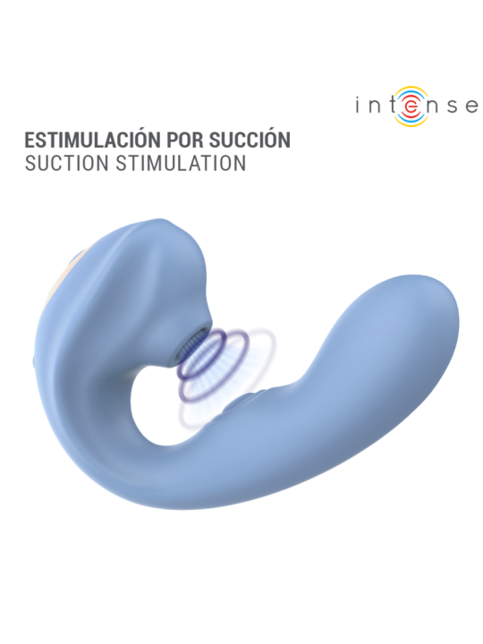INTENSE GINA ESTIMULADOR DE CLITORIS MULTIFUNCION AZUL
