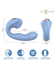 INTENSE GINA ESTIMULADOR DE CLITORIS MULTIFUNCION AZUL