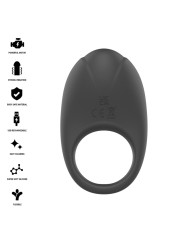 INTENSE MERLOTTE ANILLO VIBRADOR CON ESTIMULACION DE CLITORIS NEGRO