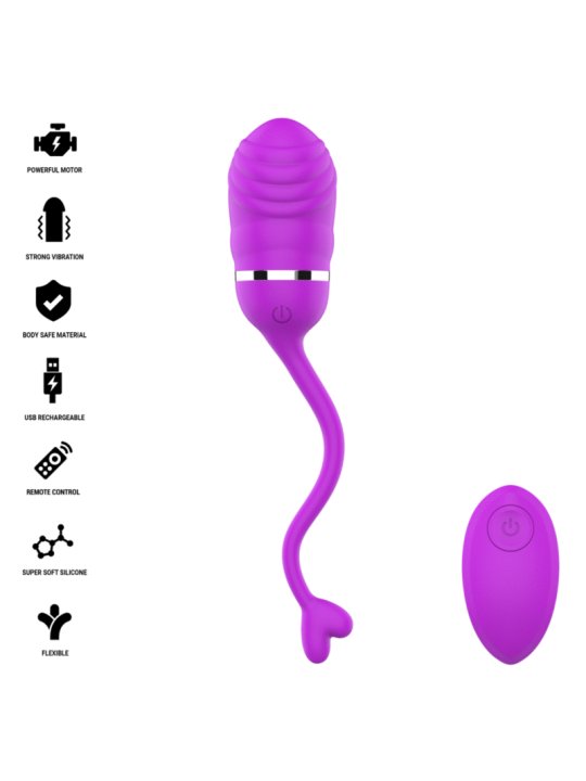 INTENSE SOOKIE HUEVO VIBRADOR CON CONTROL REMOTO MORADO