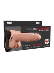 FETISH FANTASY SERIES STRAP ON HUECO REALISTA VIBRADOR CON TESTICULOS 178 CM