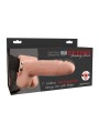 FETISH FANTASY SERIES STRAP ON HUECO REALISTA VIBRADOR CON TESTICULOS 178 CM