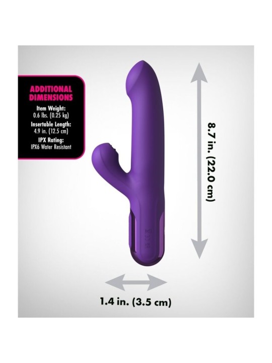 FANTASY FOR HER VIBRADOR RABBIT SUPER SONIX THRUSTER MORADO