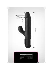 FETISH FANTASY SERIES VIBRADOR RABBIT SONIX SILICONE THRUSTER NEGRO
