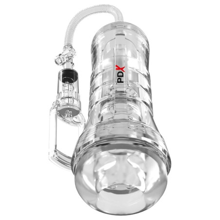 PDX ELITE MASTURBADOR TRANSPARENTE VIEWTUBE VAC XXL CON BOMBA DE SUCCION 273 CM