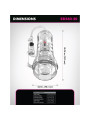 PDX ELITE MASTURBADOR TRANSPARENTE VIEWTUBE VAC XXL CON BOMBA DE SUCCION 273 CM