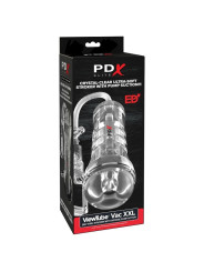 PDX ELITE MASTURBADOR TRANSPARENTE VIEWTUBE VAC XXL CON BOMBA DE SUCCION 273 CM