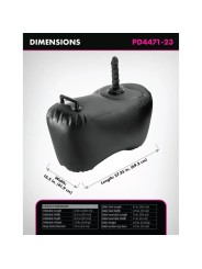 FETISH FANTASY SERIES SILLON HINCHABLE BODY DOCK CON DILDO 692 CM NEGRO