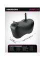 FETISH FANTASY SERIES SILLON HINCHABLE BODY DOCK CON DILDO 692 CM NEGRO