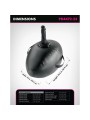 FETISH FANTASY SERIES HINCHABLE BODY DOCK CON DILDO NEGRA 419 CM