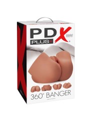 PDX PLUS MASTURBADOR REALISTA 360 BANGER ANO Y VAGINA
