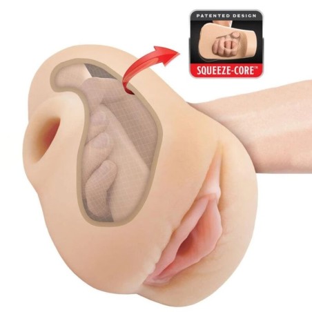 PDX PLUS MASTURBADOR VAGINA REALISTICA PUSSY POUNDER SQUEEZE STROKER 18 CM