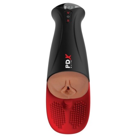 PDX ELITE MASTURBADOR AUTOMATICO FAP O MATIC PRO XL VIBRADOR MARRON 349 CM