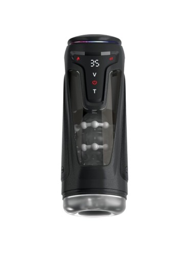 PDX ELITE MASTURBADOR AUTOMATICO MOTO BATOR PRO THRUSTING STROKER VIBRADOR Y CALOR 265 CM