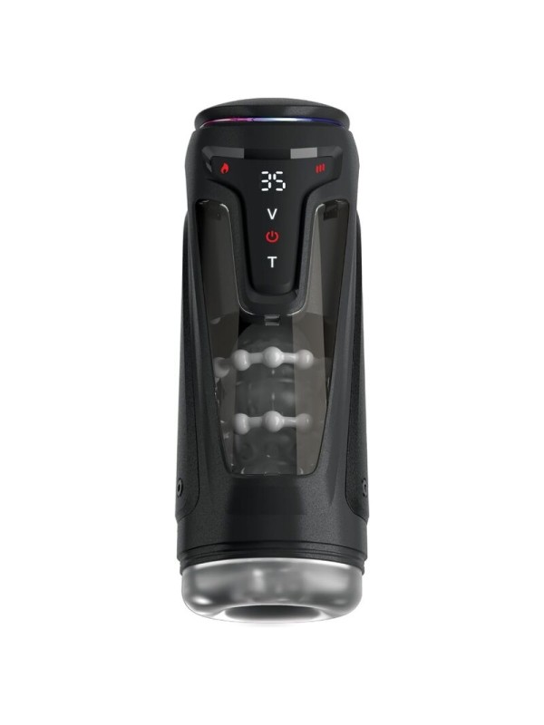 PDX ELITE MASTURBADOR AUTOMATICO MOTO BATOR PRO THRUSTING STROKER VIBRADOR Y CALOR 265 CM