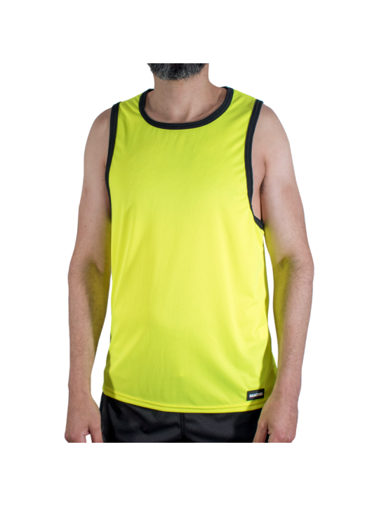 MACHO CMV001 CAMISETA GYM AMARILLA S M