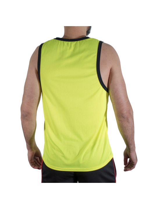 MACHO CMV001 CAMISETA GYM AMARILLA S M