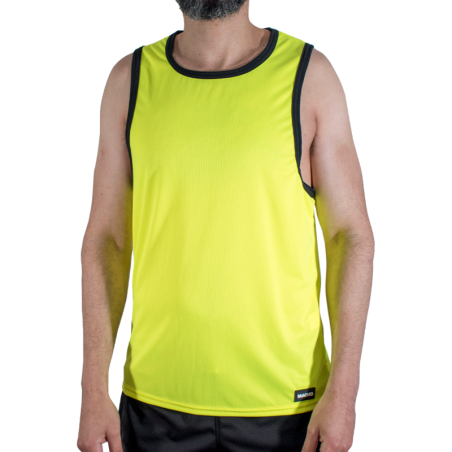 MACHO CMV001 CAMISETA GYM AMARILLA S M