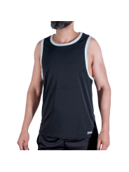 MACHO CMV004 CAMISETA GYM NEGRA S M