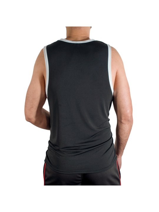 MACHO CMV004 CAMISETA GYM NEGRA S M