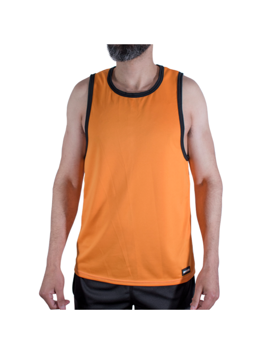 MACHO CMV005 CAMISETA GYM NARANJA S M