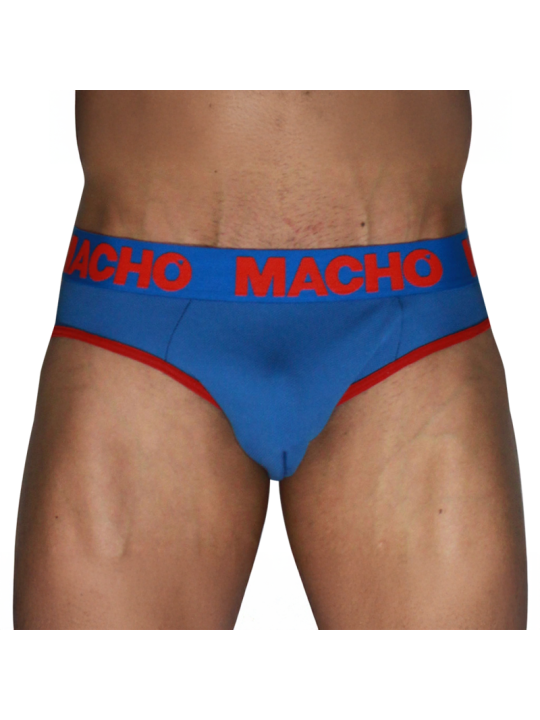 MACHO MCH005 SLIP CLASICO AZULON ROJO S