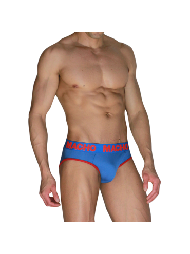 MACHO MCH005 SLIP CLASICO AZULON ROJO S