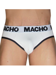 MACHO MCH006 SLIP CLASICO BLANCO NEGRO S